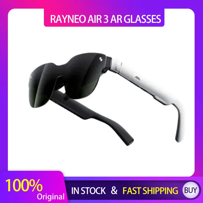 RayNeo Air 3 AR glasses, micro OLED screen display, 120Hz refresh rate, 3D HD private theater, new listing