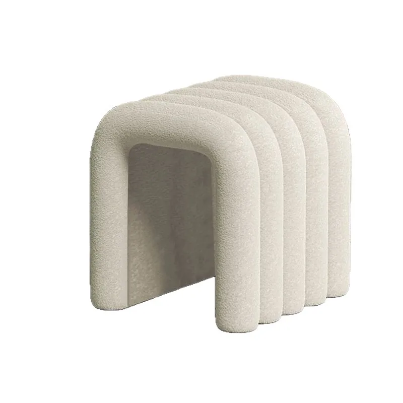 Joylive Dressing Table Makeup Stool Light Luxury Shoe-changing Stool Low Stool For Wearing Shoes In The Wardrobe
