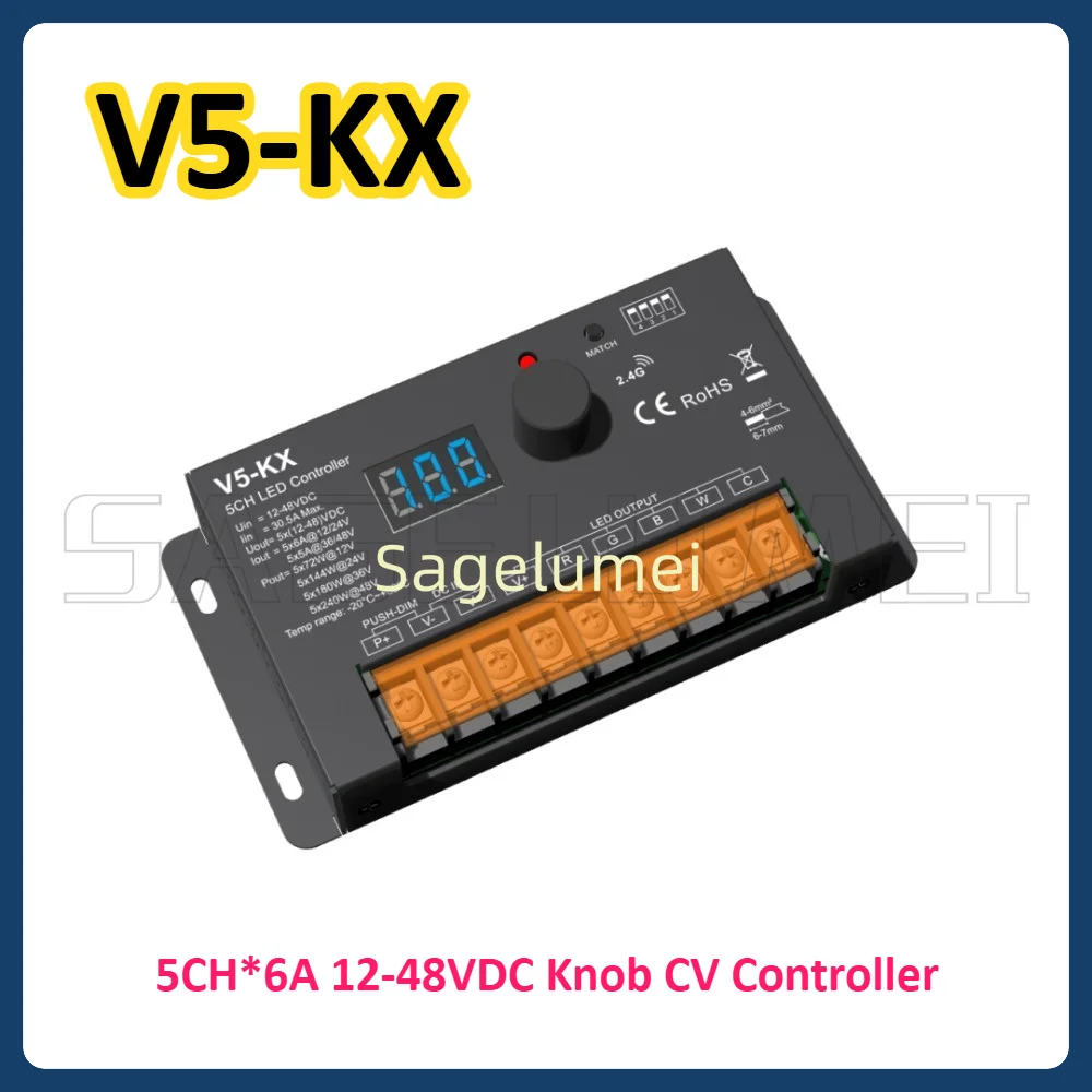 controleur-cv-a-bouton-5ch-6a-12-48vdc-v5-kx-variateur-rf-controle-led-5-canaux-pour-bande-led-dim-cct-rgb-rgbw-rgb-cct