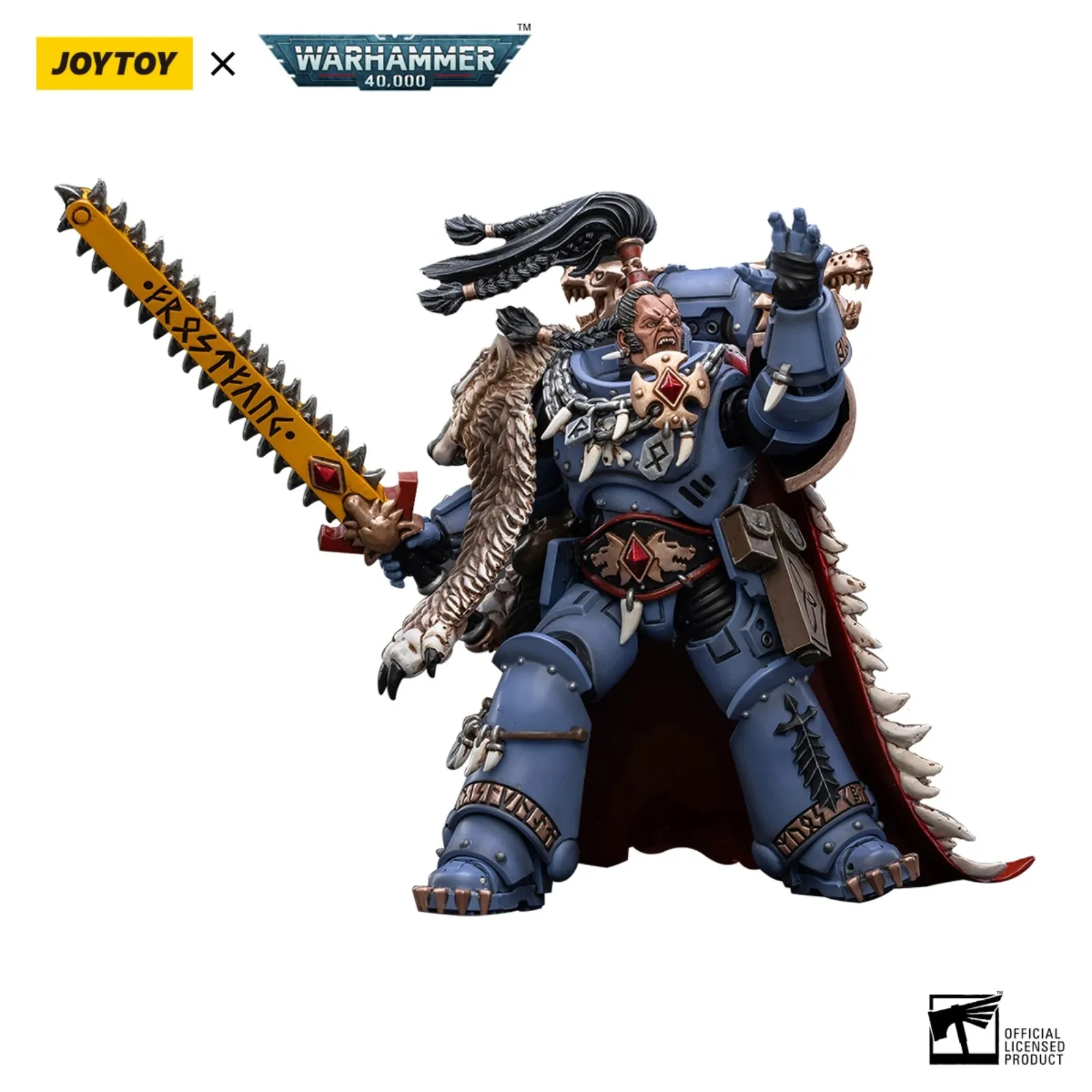 JOYTOY Warhammer 40K 1/18 Space Wolves Ragnar Blackmane Action Figure Verjaardagscadeau