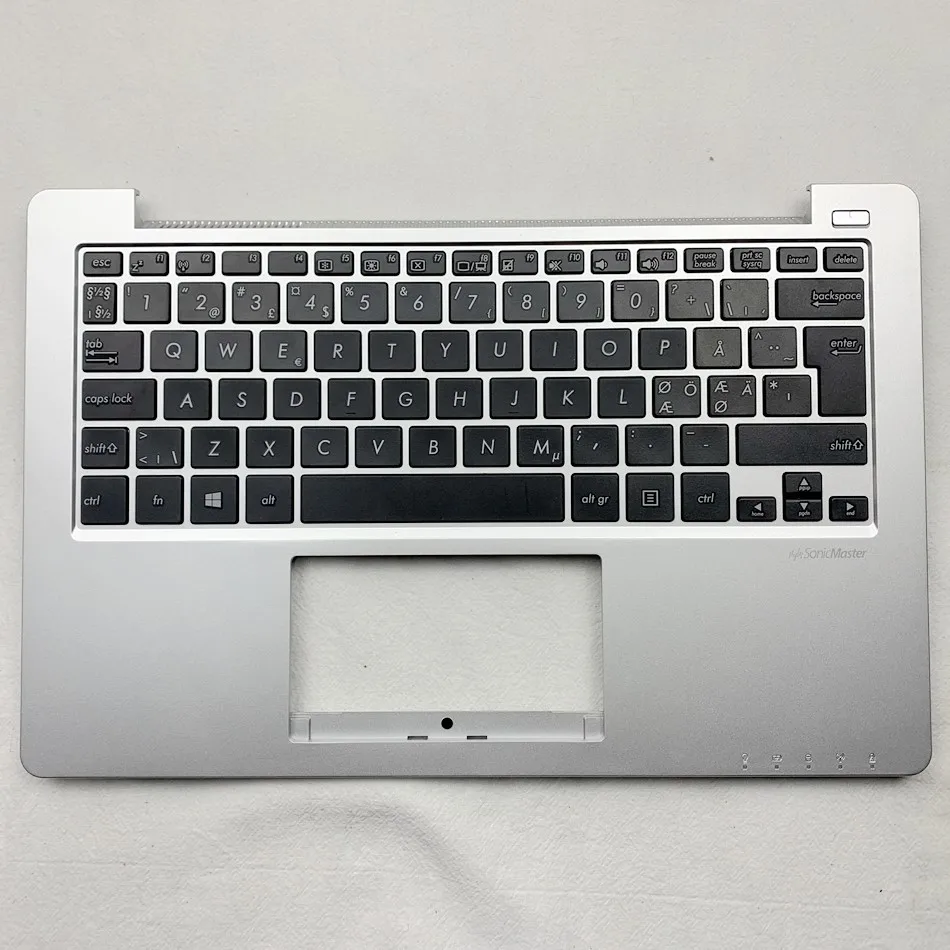 

Nordic Palmrest Keyboard For Asus VivoBook X202E X202 S200 S200E X201 X201E C cover ND Layout