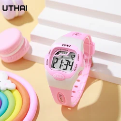 UTHAI CE128 Outdoor Multi-function Student Activism Electronic Watch Swimming Grade Waterproof Shock Proof Sports Girl Boy Watch