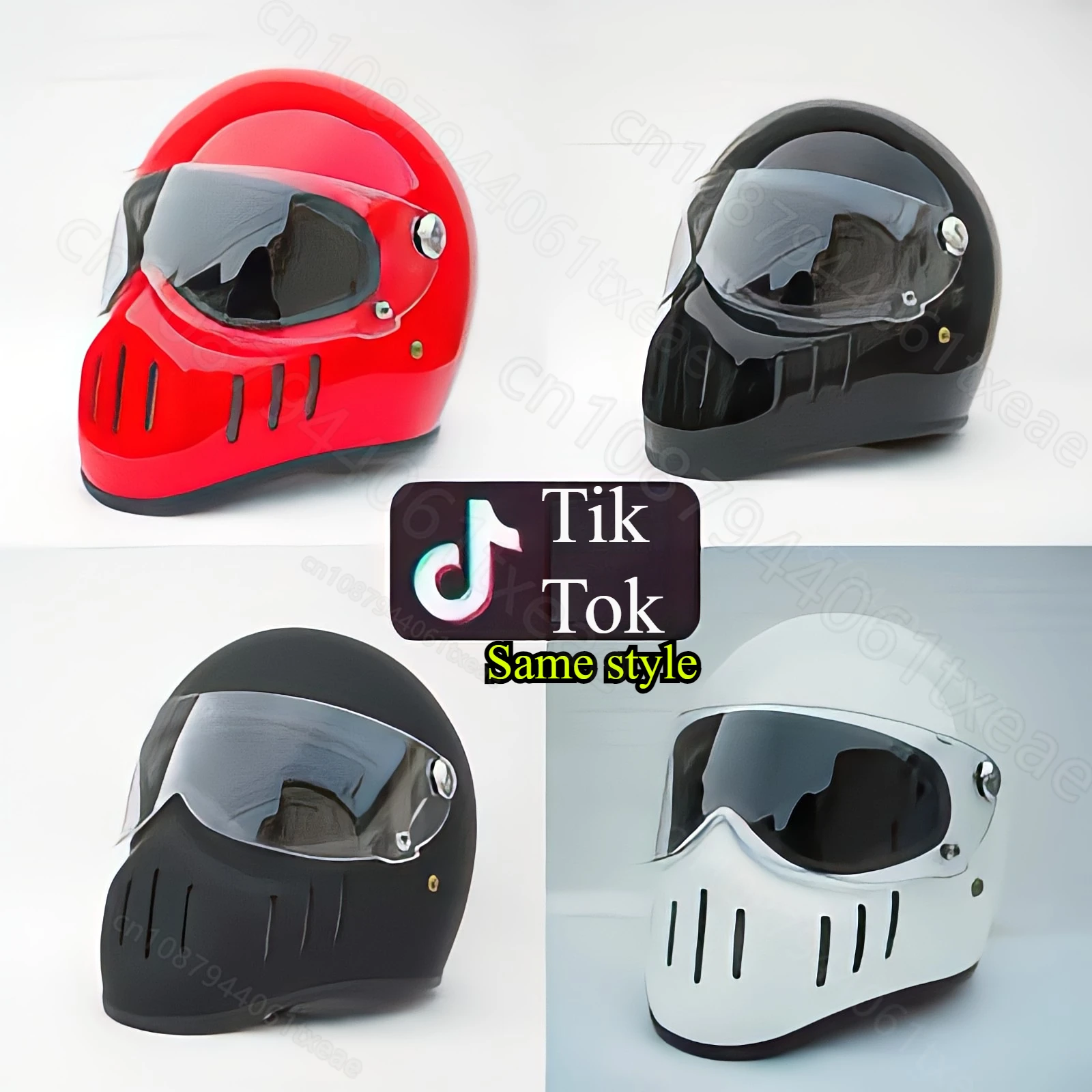 High strength fiberglass Japanese classic retro full face helmet motorcycle protection helmet motorcycle accessories casco moto
