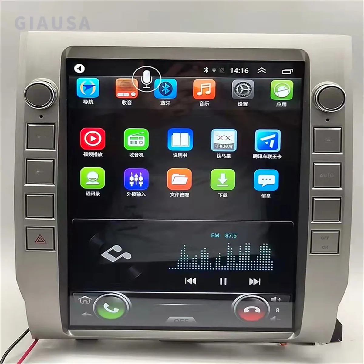 Android 12 High-end Tesla Automotive Screen Radio Carplay For Toyota Tundra 2014 -2020  Stereo GPS Android Bluetooth Head Unit