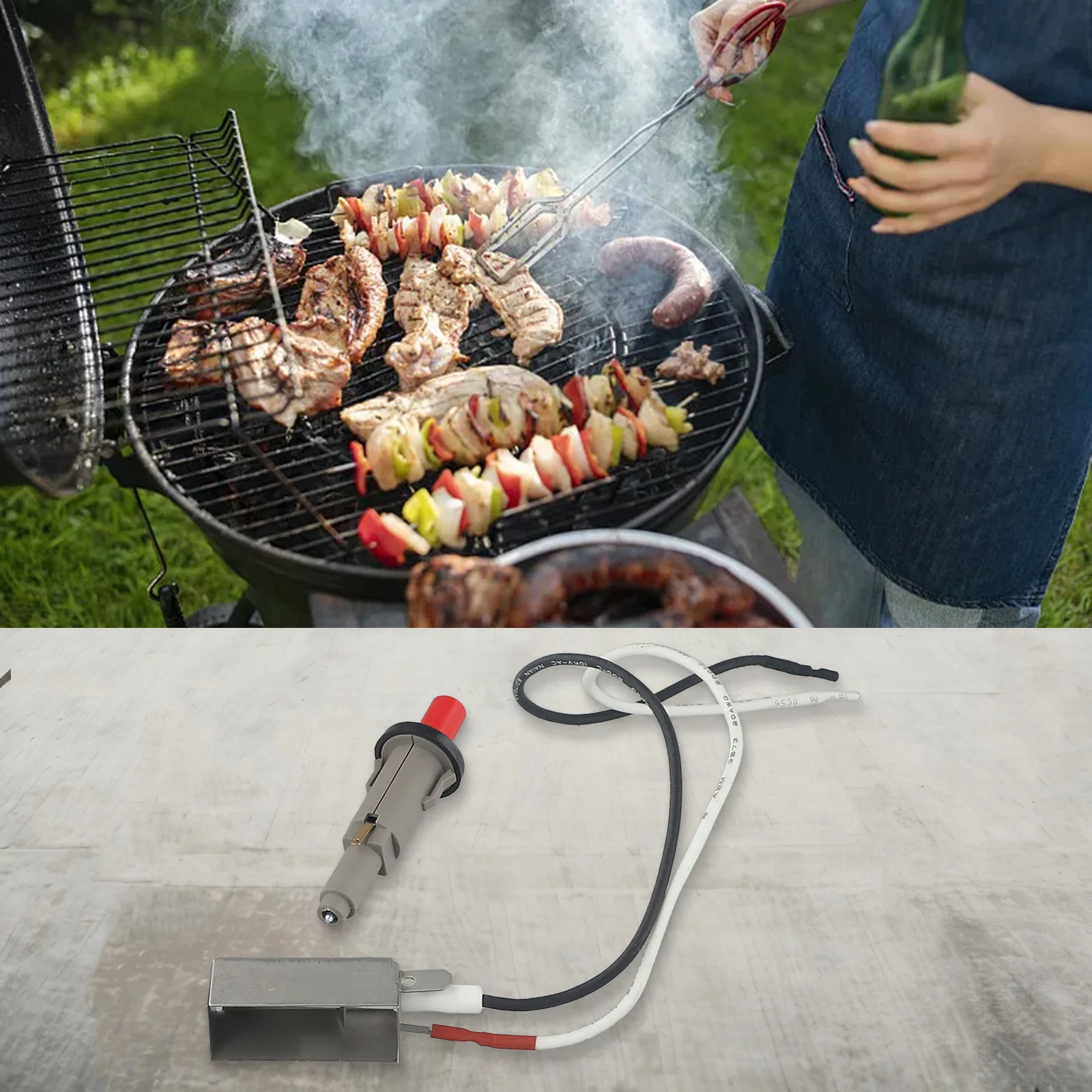 Brand New Home Barbecue Ignition Grill Parts Replacement 2 Pcs/Set 4.72 X 3.94 X 0.79 Inches Easy Installation