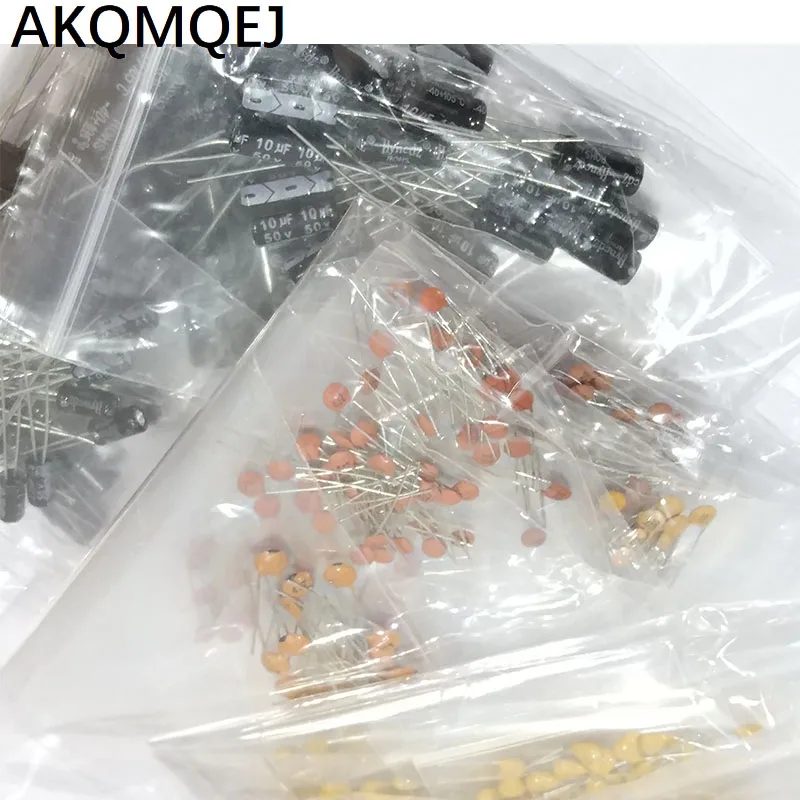 In line electrolytic capacitor 2.2uF 4.7uF 10uF 50V single stone capacitor ceramic chip capacitor 3 sample packages