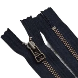 20pcs/Lot #3 10 to 30cm Vintage Ancient Bronze YKK Metal Zipper Black Coffee Close End Pocket Leather Bag Sewing Accessories