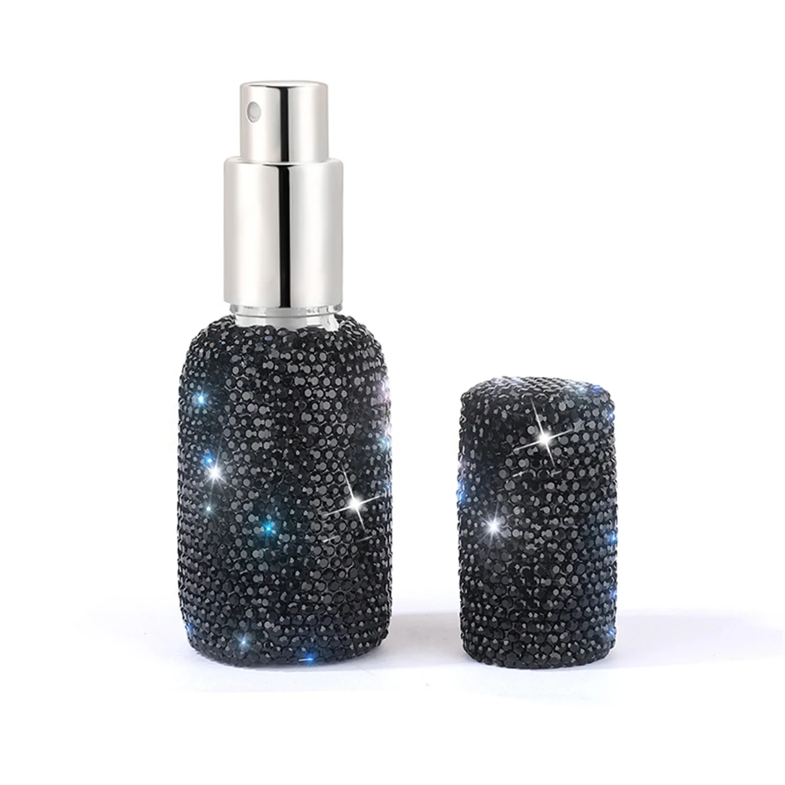 New 30ml Portable Mini Diamond Glass Refillable Perfume Bottles Spray Pump Empty Atomizer Sample Vials Travel Cosmetic Container