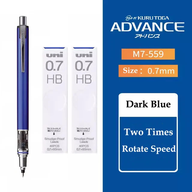 Japan UNI M5-559 Rotary Mechanical Pencil 0.3/0.5/0.7mm Kuru Toga