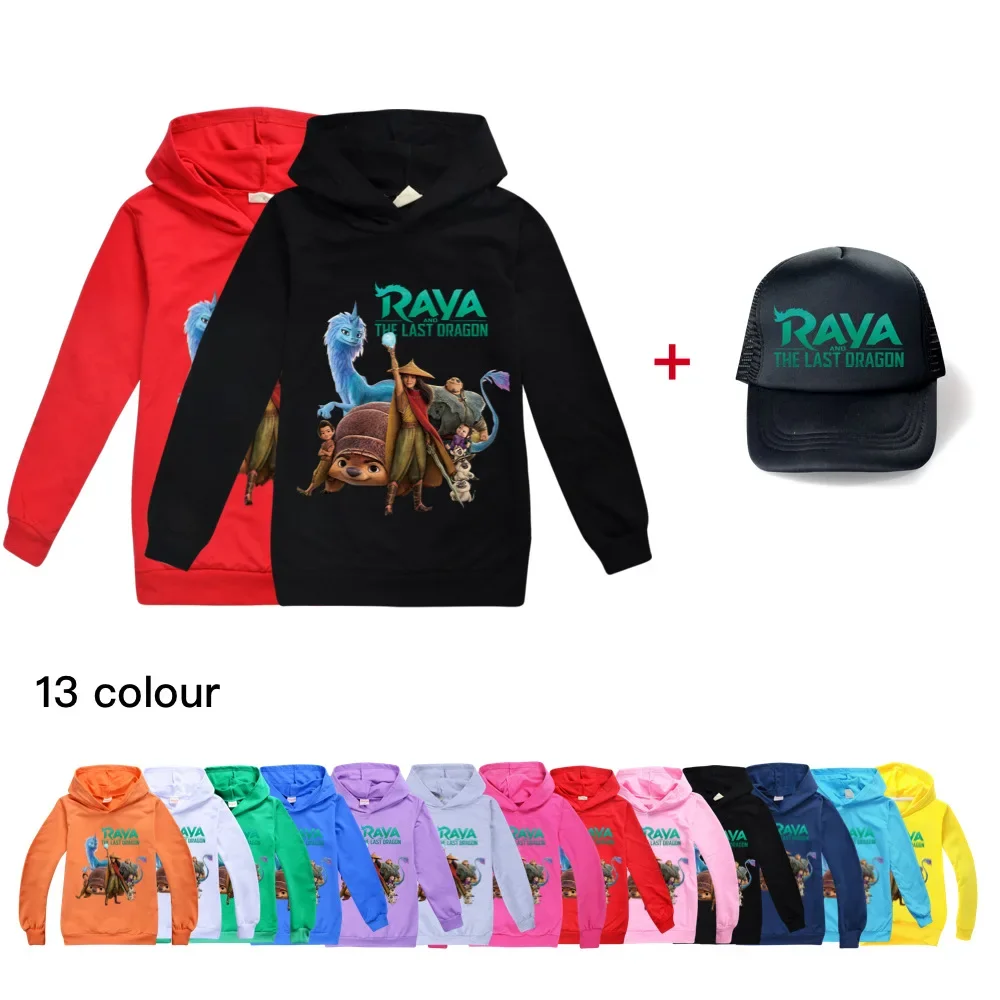 Cartoon Hoodies Raya and The Last Dragon Sweatshirt T-Shirt Children Clothes Game Hoodie for Kids Tops Tees Sportswear Pullover