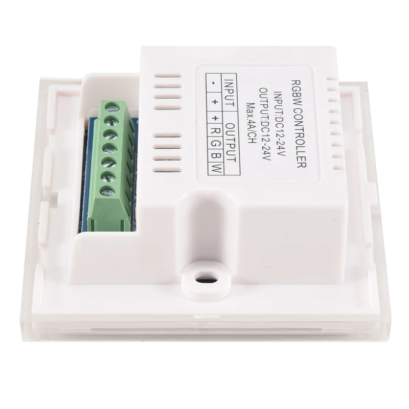 DC12V-24V RGB / RGBW Wall Mounted Touch Panel Controller Glass Panel Dimmer Switch Controller For LED Strips Lamp image 2