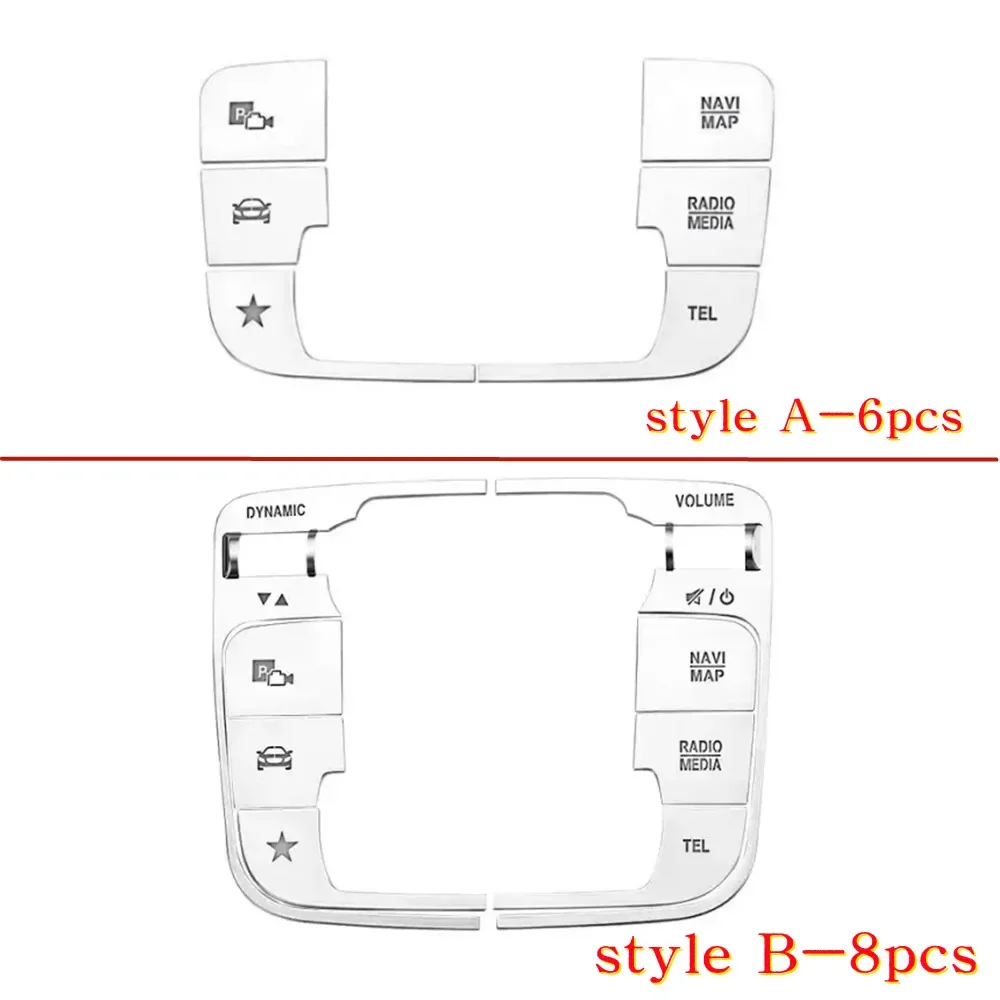 For Mercedes Benz EQB EQA A B CLA GLE GLS GLB W177 W247 C118 W167 Car Center Console Media Mouse Button Decorative Trim Stickers