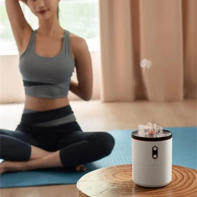 U0DE البركان المرطب 450 مل السعة الكبيرة عملية هادئة عملية رطبة بيضاء صغيرة