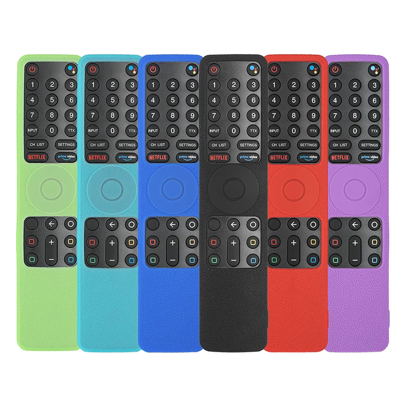 Silicone Remote Control Case Compatible With XMRM-010 TV Remote Shockproof Protective Shell Cover With a Lanyard