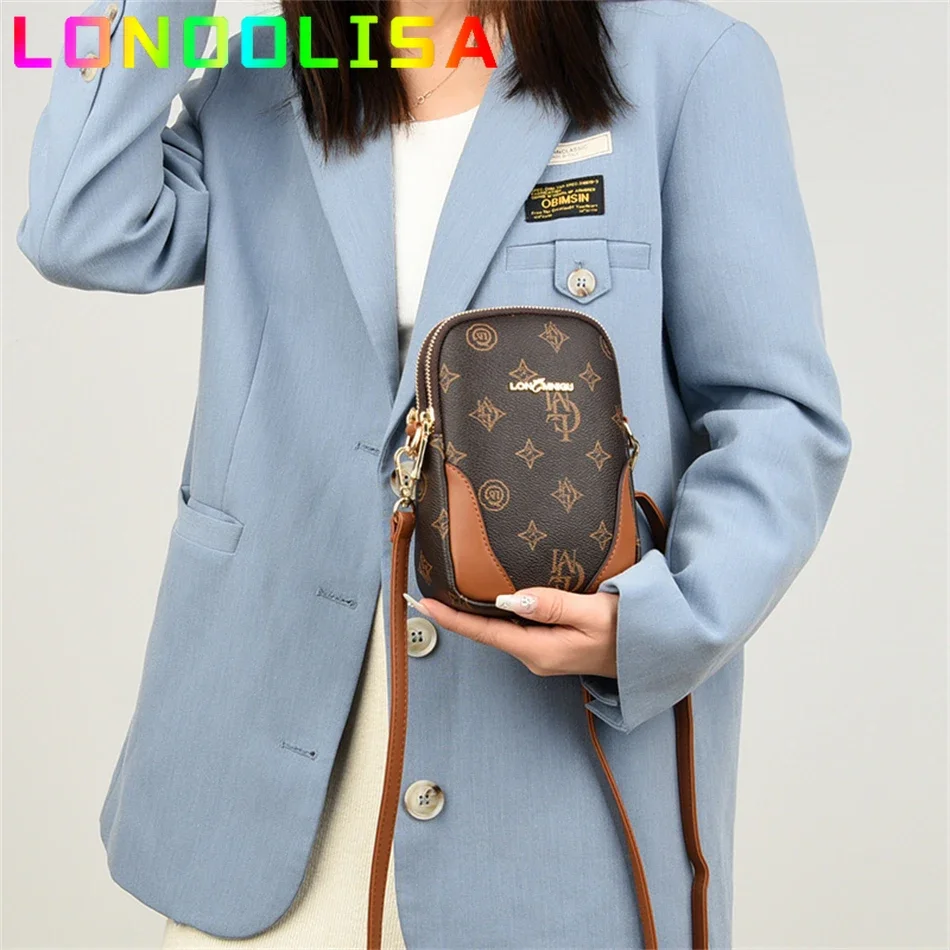 2024 Trendy Crossbody Cell Phone Bag Fashion Designer Handbags and Purse High Quality Soft Leather Shoulder Messenger Sac A Main