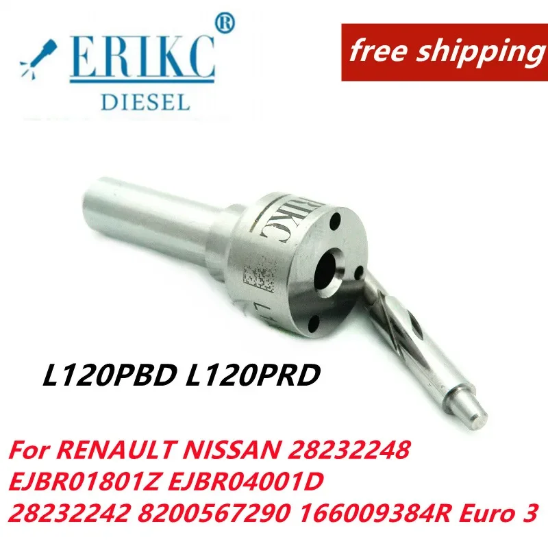 

ERIKC 4 Pcs EJBR01801A L120PBD L120PRD Nozzle For RENAULT NISSAN 28232248 EJBR01801Z EJBR04001D 28232242 8200567290 166009384R