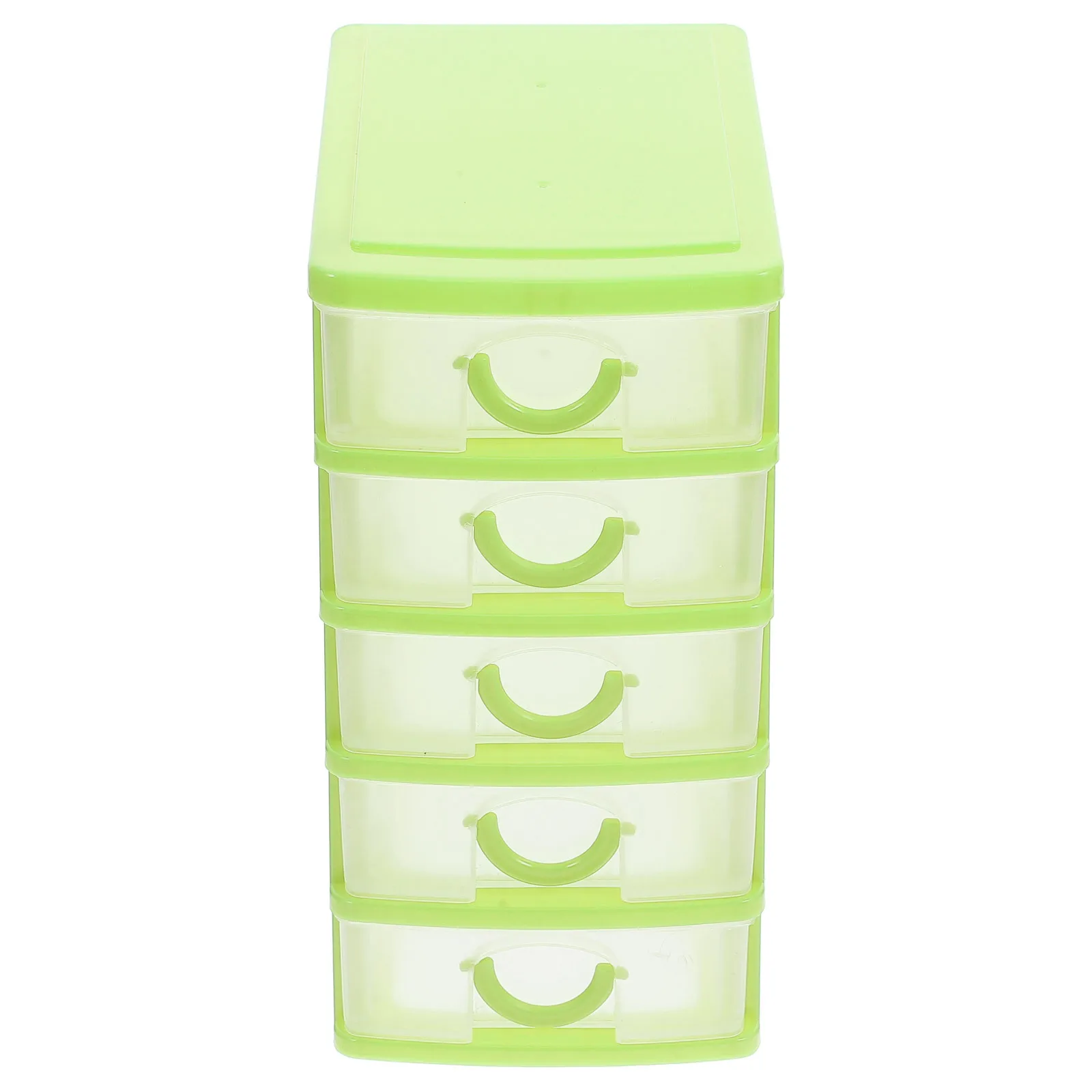 

5 Layers Desk Organizer with Drawers Clear Transparent Storage for Office Home Use Multi Functional Desktop Container Stationery