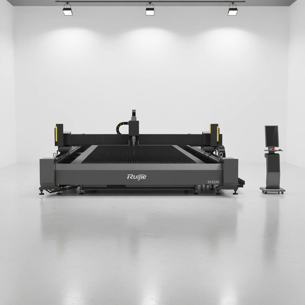 

Лазерный станок для резки листового металла Ruijie D12025 с наземной направляющей, сверхбольшой формат, волоконный лазер, по заводской цене, в наличии