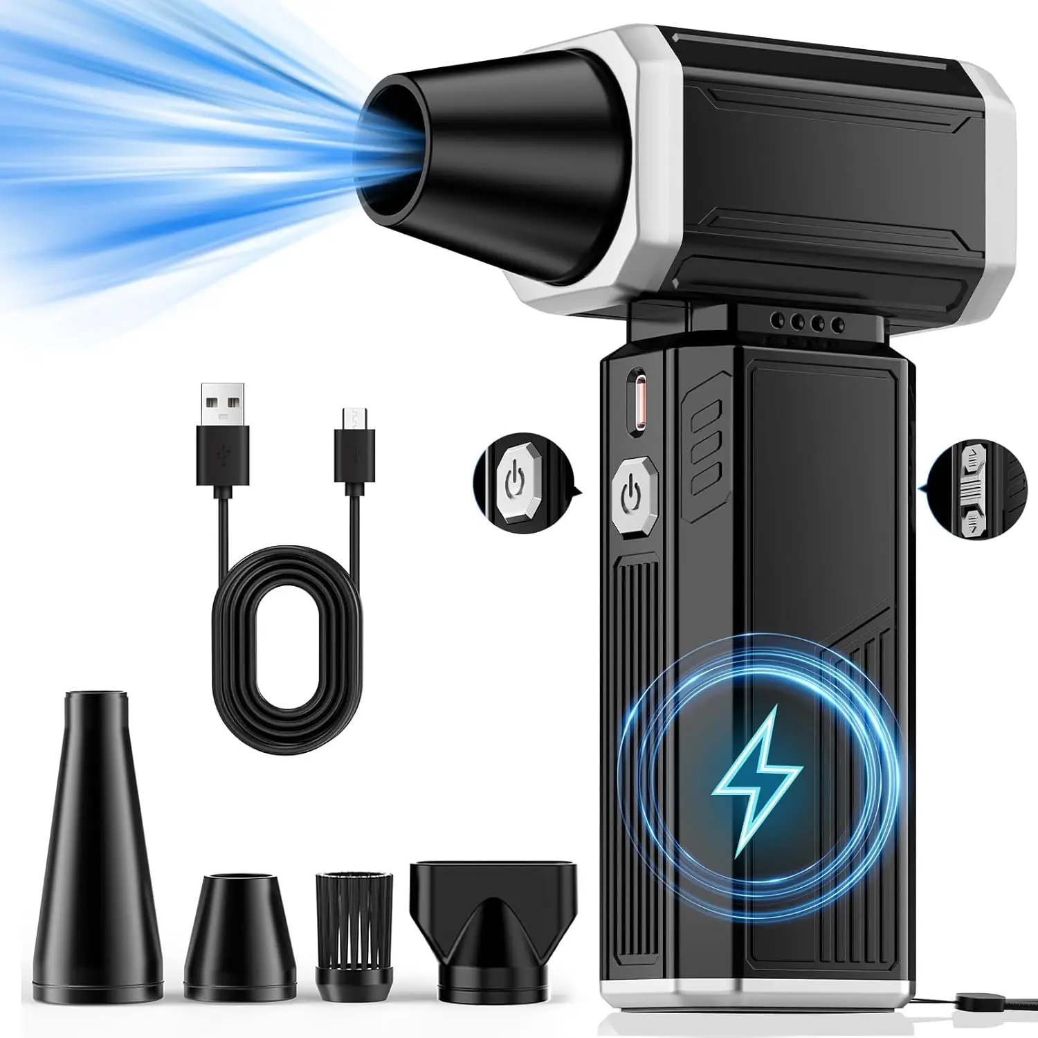 

180000 Портативный жестокий турбоструйный вентилятор об/мин, высокоскоростной усилитель, вакуумный вентилятор, ручной жестокий вентилятор, удаление снега, удаление пыли