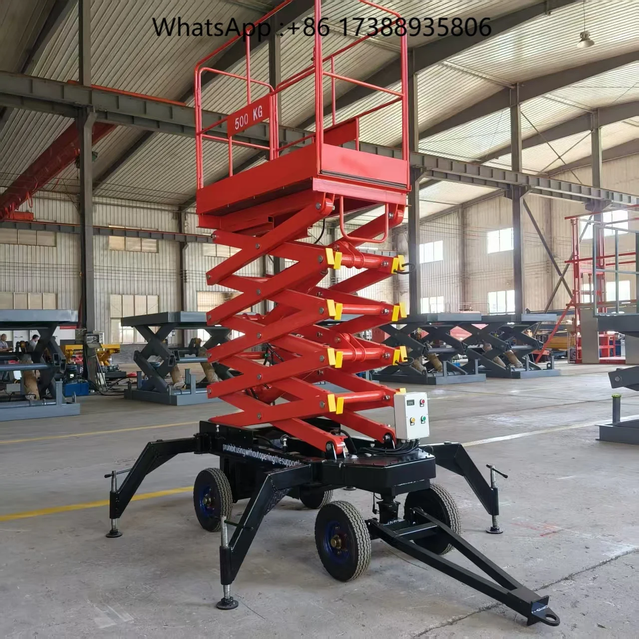 Wholesale Mobile Scissor-type Electric Hydraulic Lifting Platform Four-wheel Alloy Steel High-altitude Work High Capacity