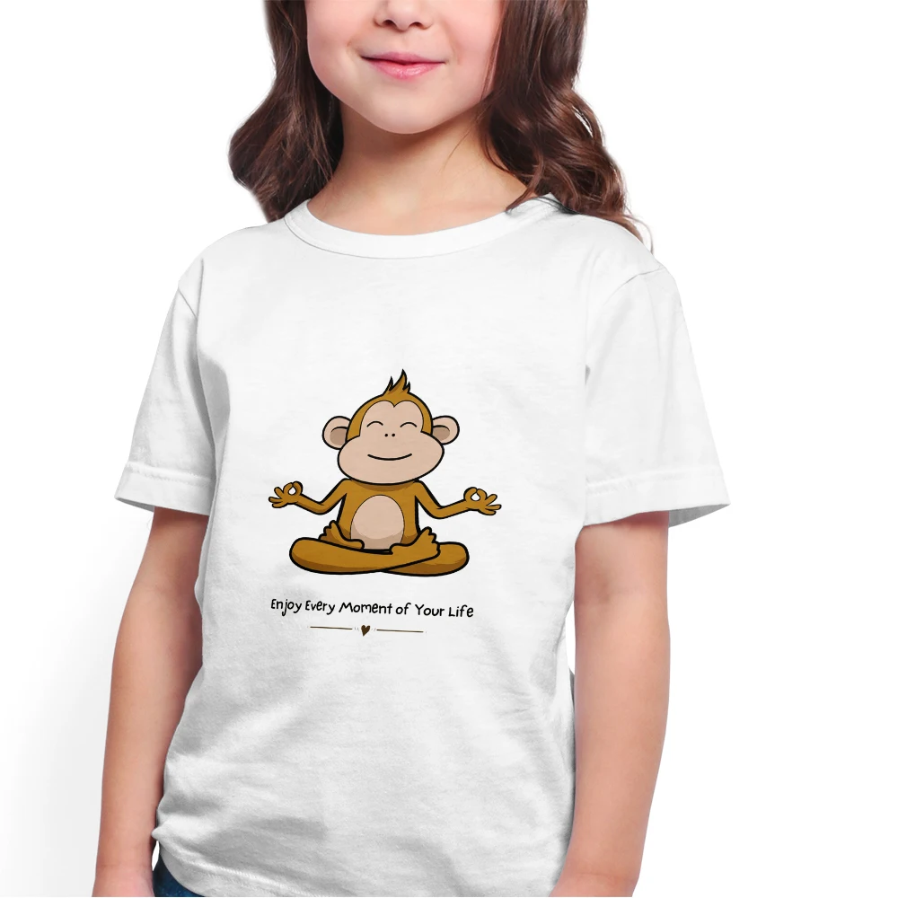 Little Monkey in Meditation Dtf Transfers Ready to Press Iron on Patch Iron on Patches for Clothes Shirts Transfer DIY Apparel