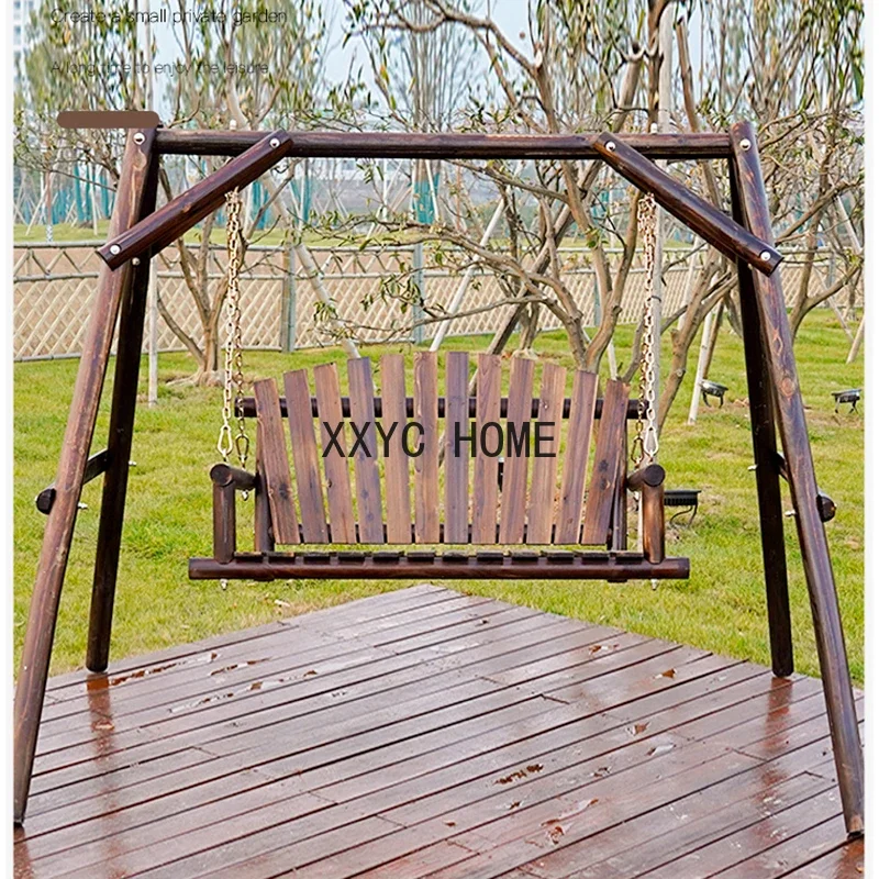 Premium Wood Hanging Chair Cheap Roking Swing Outdoor Hanging Chair Hammock Garden Mesa Cadeira Jardim Chair Accessories