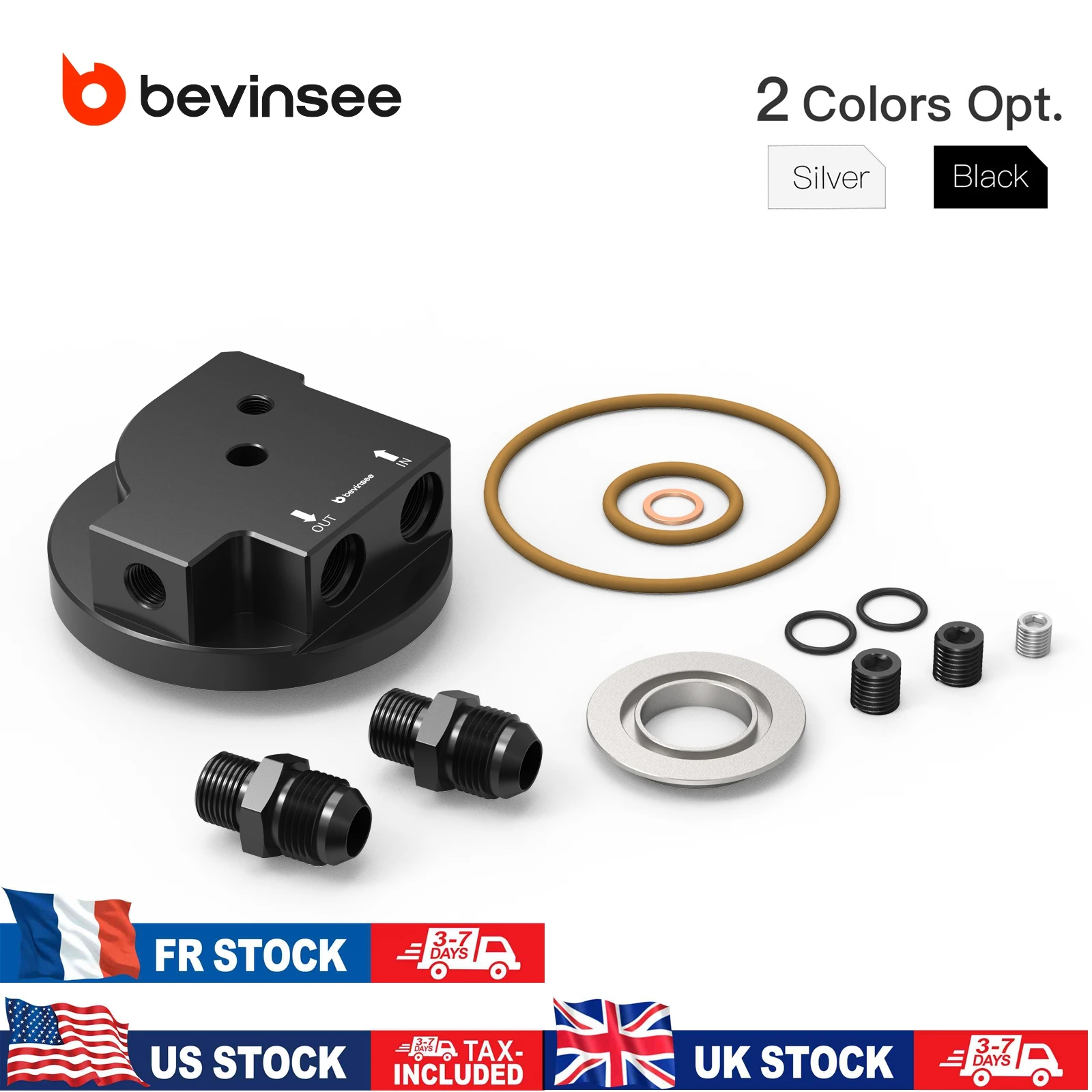 (مخزون الاتحاد الأوروبي والولايات المتحدة والمملكة المتحدة) لـ M50/S50/S52/S54 6 محركات أسطوانية محول مبرد الزيت لسيارات BMW E36 E46 M3 E34 Z4M E85/E86 استبدال 11421741000 #1