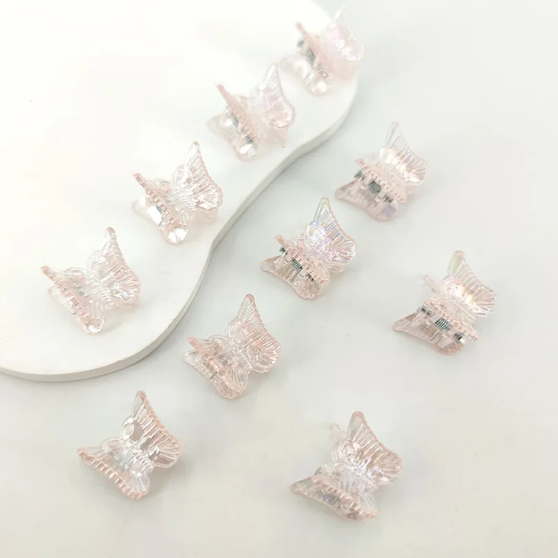 10 stücke Ins Mini Schmetterling Haar Klaue Clips Bunte Trendy Nette Kleine Clips Mehrfarbige Mädchen Haar Clips Haarnadel Haar Zubehör – Detail 8