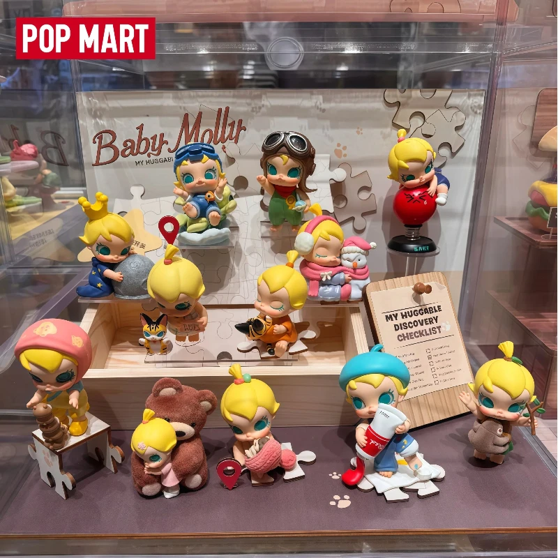 

POP MART Baby Molly Hug: Серия «Исследования» (лимитированная серия), коллекционная фигурка в блистерной упаковке, секретная коробка, подарок на праздник