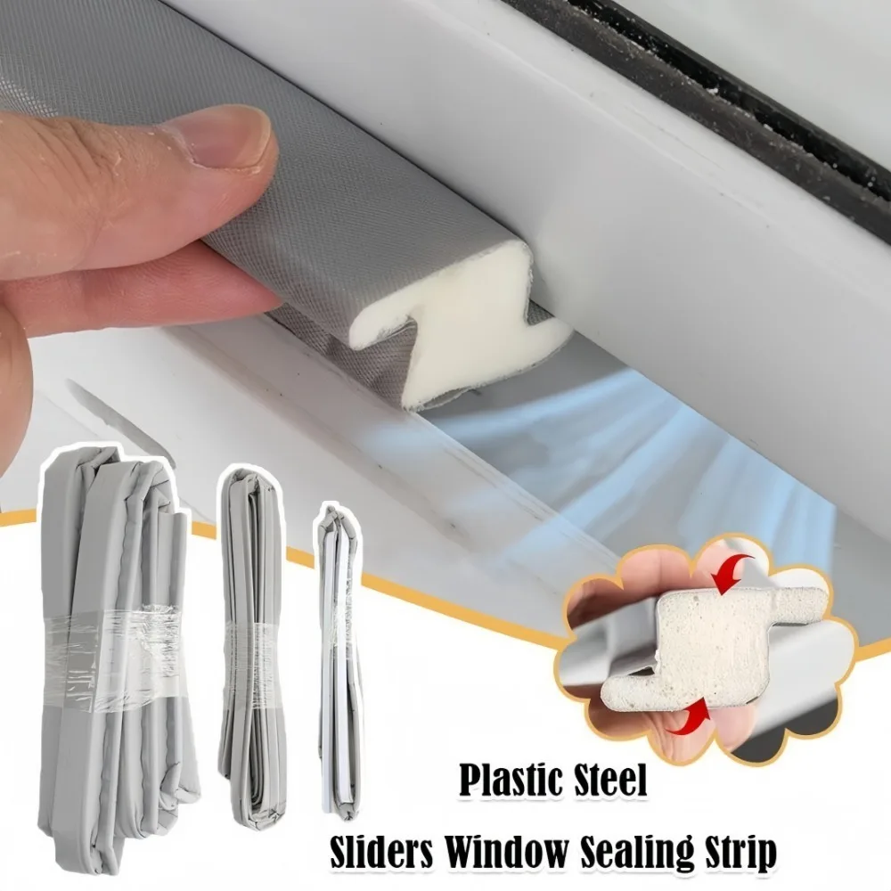 

Уплотнительная лента для дверных оконных зазоров из прочной пластиковой стали, водонепроницаемая, звукоизоляционная для стеклянных швов, нижняя полоса лобового стекла двери