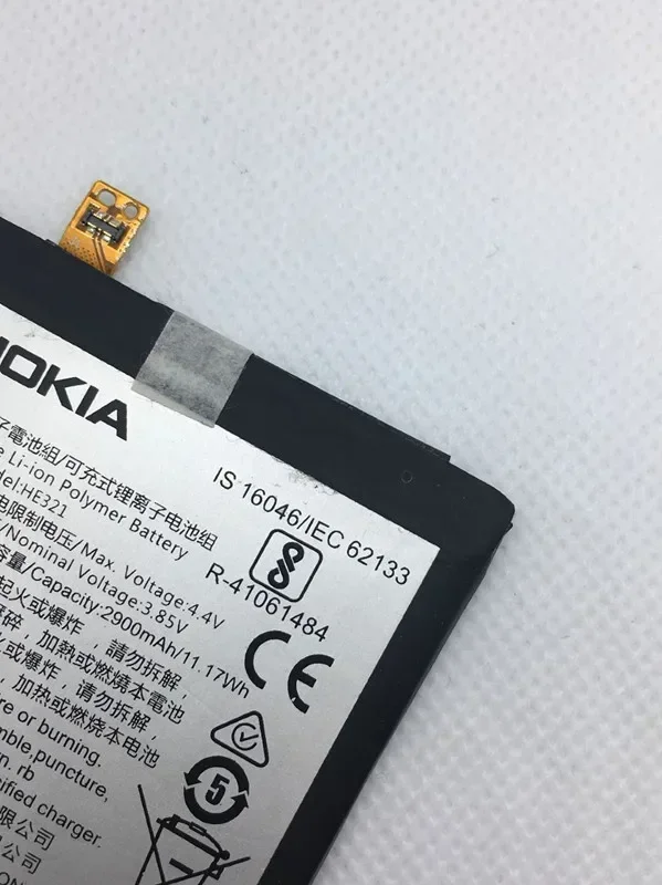 HE321 baterai 2900mAh untuk Nokia 5 nokia5 SIM ganda (TA-1053 DS) baterai N5