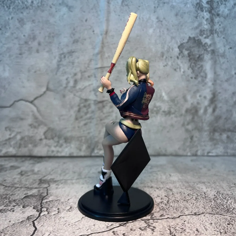 11-15cm Anime Harley Quinn seated Harley Quinn anime character PVC figurine Toy statue view 4