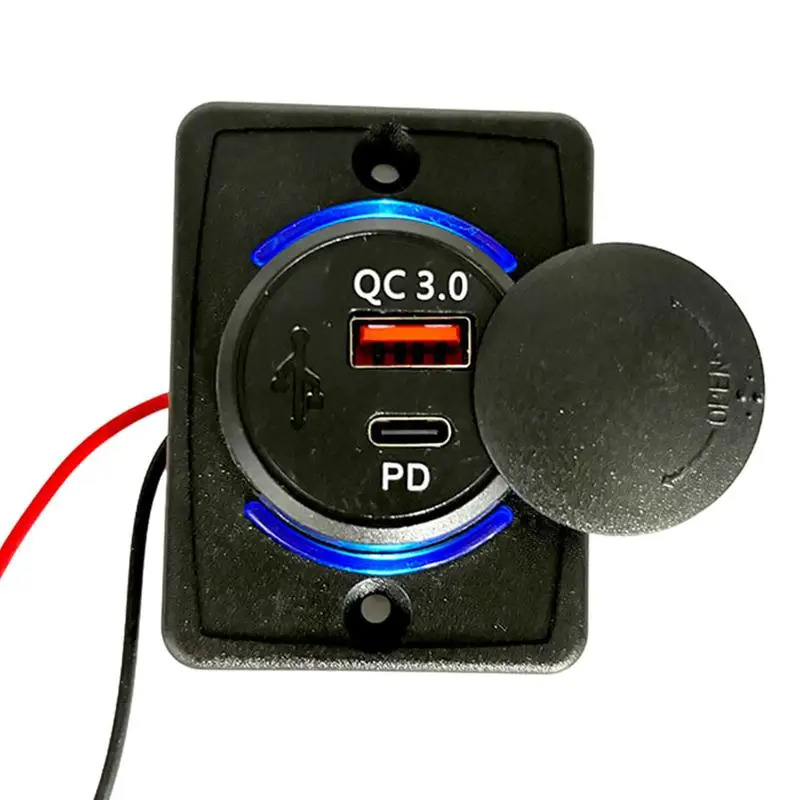 

Car Charger Port USB Car Charger Fast Charging 18WPD USBQC3.0PD Quick Power Delivery Charger For Digital Camera Computer