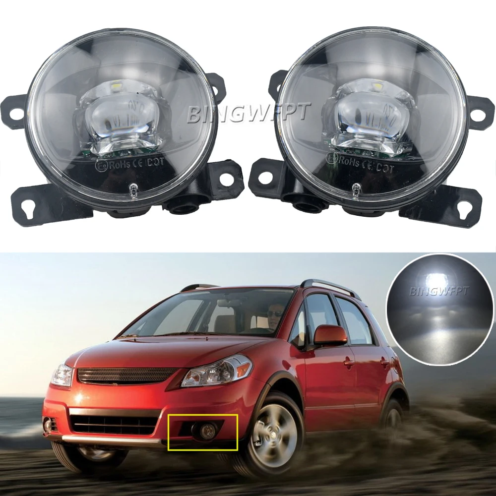 

2 X противотуманные фонари для Suzuki SX4 (EY, GY) 2006-2014 автомобильные фонари DRL Противотуманные дневные ходовые огни