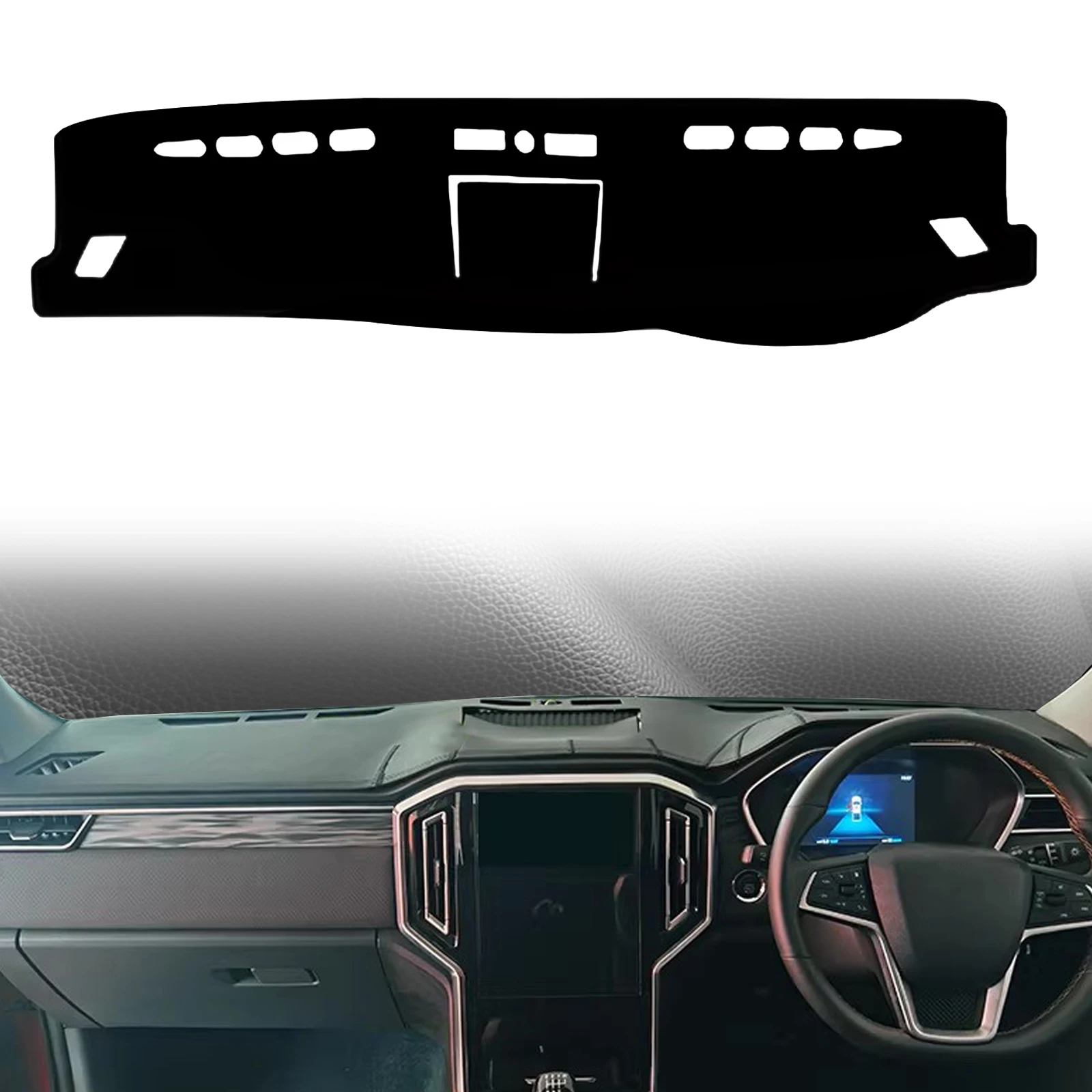 

for JAC T9 Hunter 2021 2022 2023 2024 2025 Car Dashmat Dashboard Cover Pad DashMat Sunshade Protective Carpet Accessories