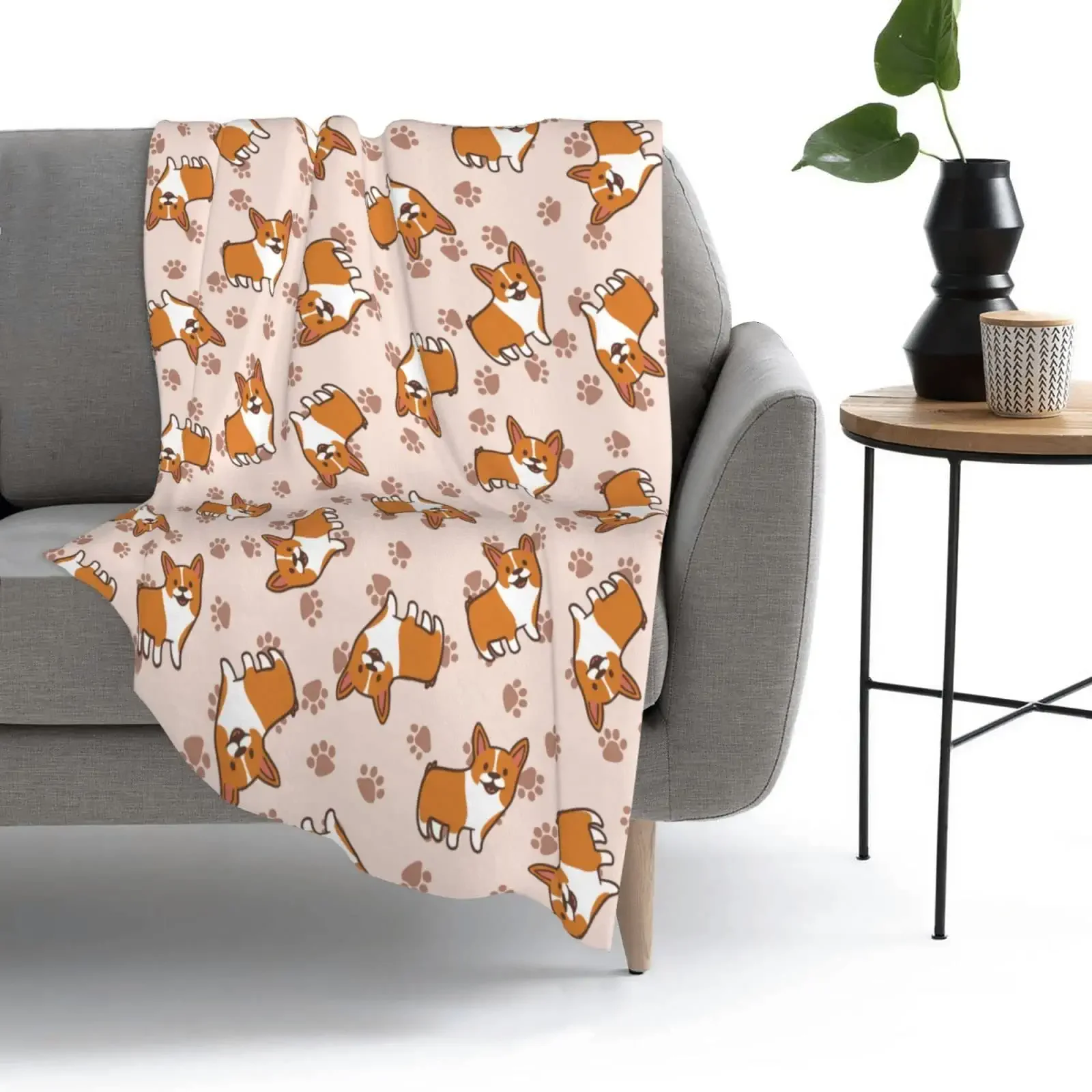 

Декоративное украшение Corgi, супер мягкая теплая искусственная кожа для дивана, всесезонный 60x50 дюймов, Рождественское украшение, 2023 Декор для комнаты