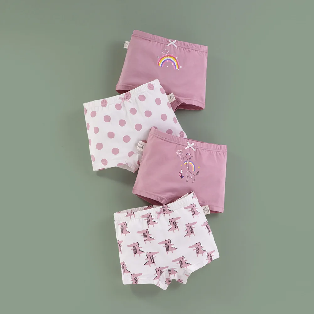 

Sale New High Quality Boys girls Boxer Shorts Panties Kids children cartoon underwear 2-9y 4pcs students 100-160 95%cotton
