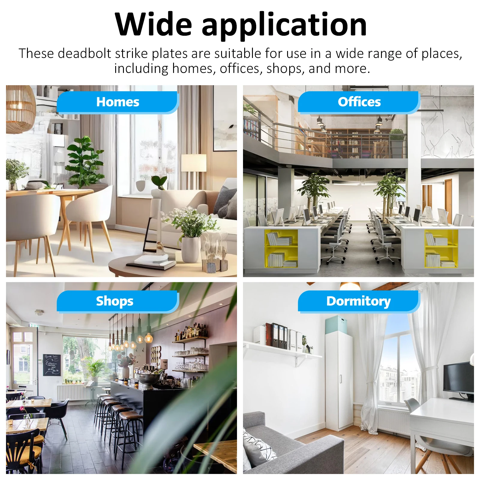 Deurslot met enkele cilinder nachtschoot, zinklegering, sleutel voor toegang tot de slaapkamer, veiligheidsgrendelslot met glad oppervlak