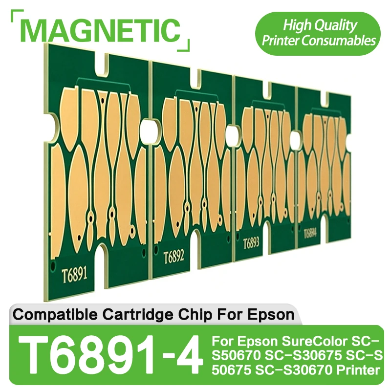 T689 T6891 T6892 T6893 T6894 Ink Cartridge Chip Compatible For Epson SureColor SC-S30670 SC-S50670 SC-S30675 SC-S50675 Printer