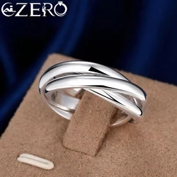 925 Ayar Gümüş Üç Yuvarlak Kadın Yüzük Güzel Takı Toptan Trend Ürünleri ALIZERO Mücevherat Sunar