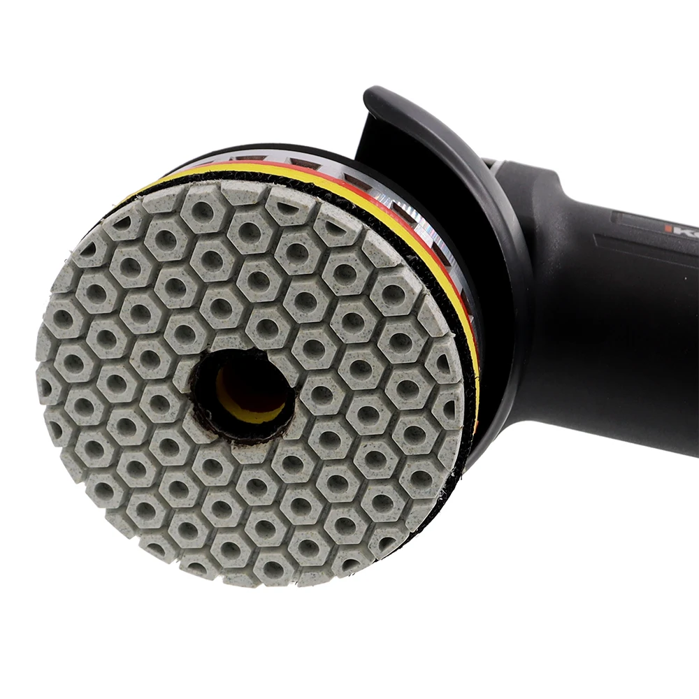 Imagem -04 - Super 4inch Diamond Polishing Pads Seco Molhado 100 mm Polimento Pad para Granito Mármore Pedra Concreto Discos de Moagem Pcs por Conjunto