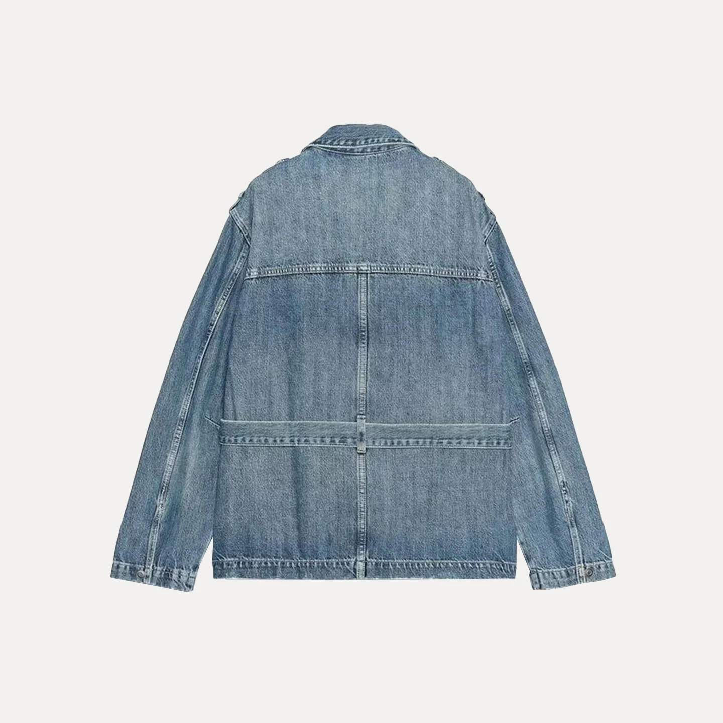 เสื้อแจ็คเก็ตยีนส์ทรงหลวมสำหรับผู้หญิง รุ่นใหม่ประจำฤดูใบไม้ร่วงปี 2025 ทรง Z  วัสดุอื่นๆ แฟชั่นสำหรับสุภาพสตรี