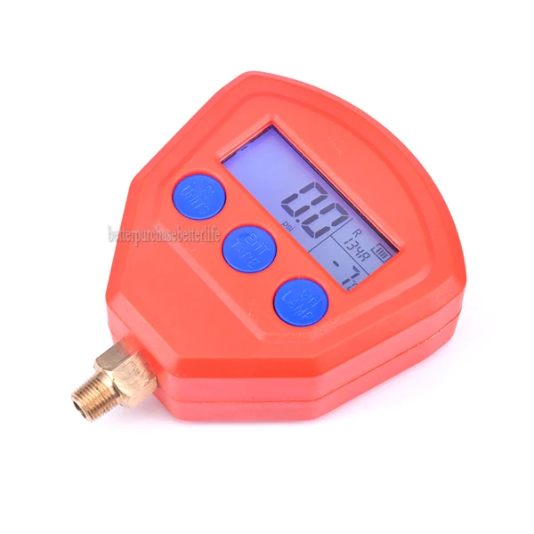 R22 R410 R407C R404A R134A Air Conditioner Refrigeration Vacuum Medical Equipment Battery-Powered Digital Pressure Gauge