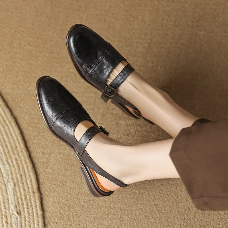 

Women’s Black Mary Jane Comfortable and Pretty Luxury Designer High Quality Summer Shoes Flats Vintage Cute Promotion Loafers