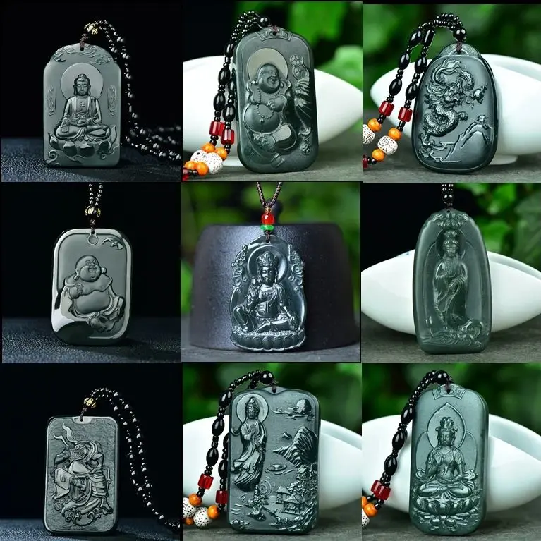 many styles jade green jade Guan Gong pendant positive gas necklace male domineering personalized birthday gift jade pendant