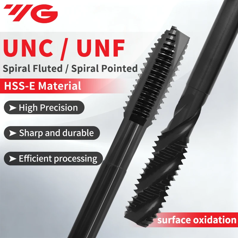 

Спиральный метчик Korea YG HSS-E American INOX UNC UNF 0-80 2-56 4-40~1"-8, 1 шт.