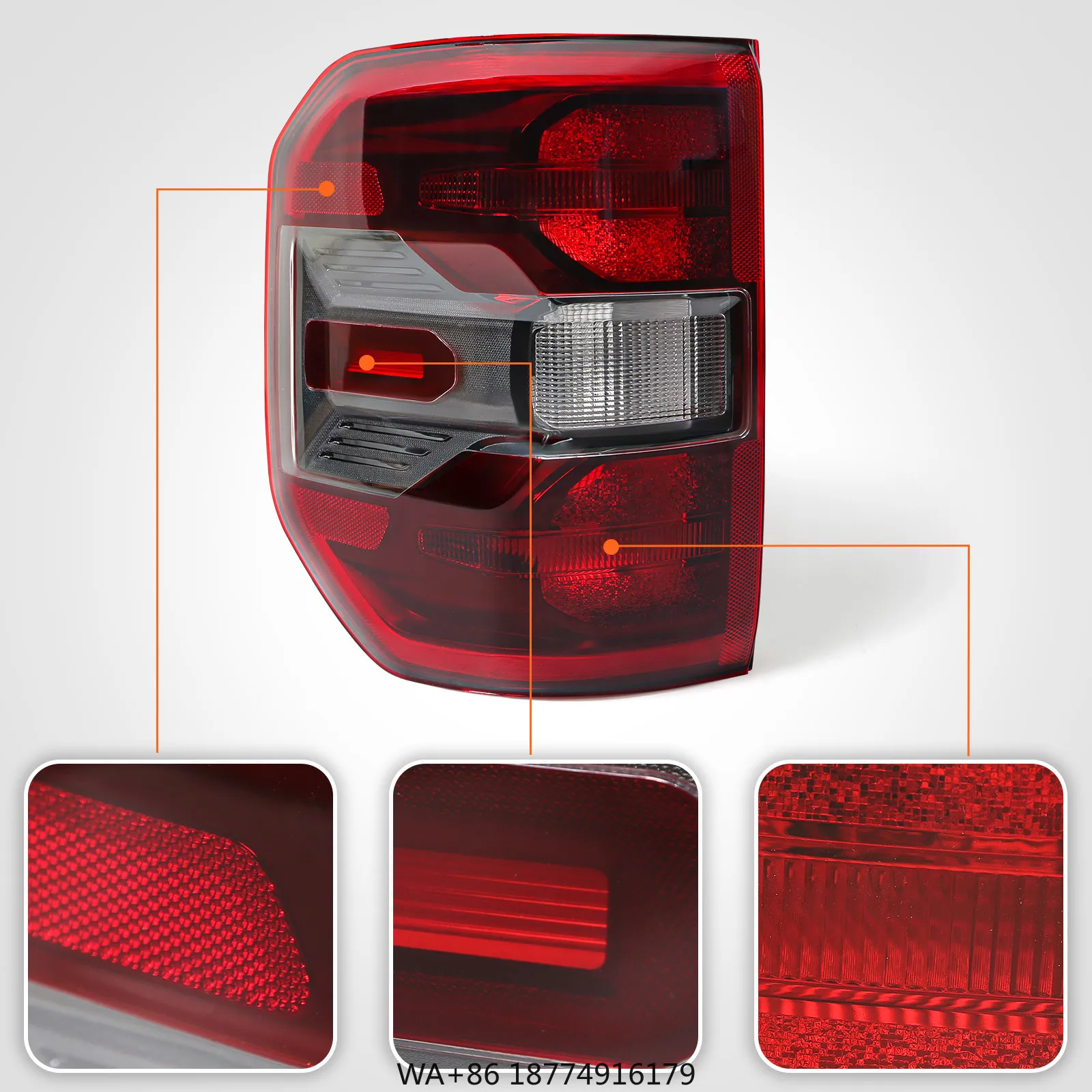 

JOLUNG for 21-24 Maverick High Config Halogen Tail Light Black Bezel Rear Lamp PZ6Z-13404-B PZ6Z-13405-B Pair
