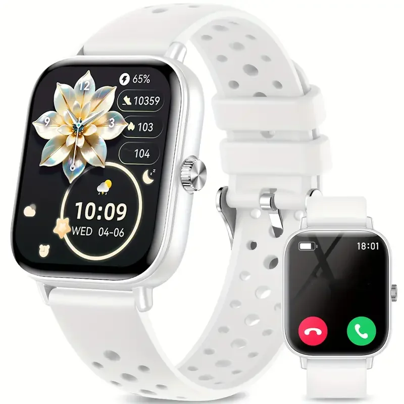 

Смарт-часы с динамическими пользовательскими циферблатами и сенсорным экраном HD 4,7 см, беспроводной связью 5,2, отслеживание сна, шагомером для телефонов Android