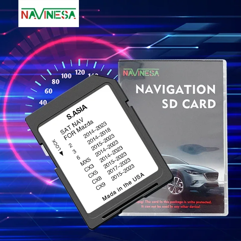 South Asia Maps for Mazda 2/3/6/MX5/CX3/CX5/CX8/CX9 Vehicle Connect 1 Navigation 2023 Version Software Update Sat Navi 8GB