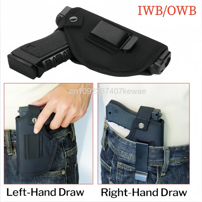 

Кобура IWB/OWB для пистолетов 9 мм, подходит для G*ock 19/17/23/26/27/42/43x, S&W M&P Shield, Sig S*uer